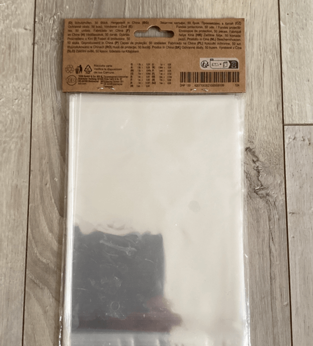 Enveloppe de protection transparente neuf 12,5x16cm 50x dans un paquet 