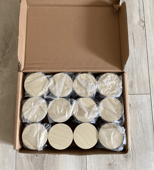 Pots neuf pour bougies lot de 12 pots 