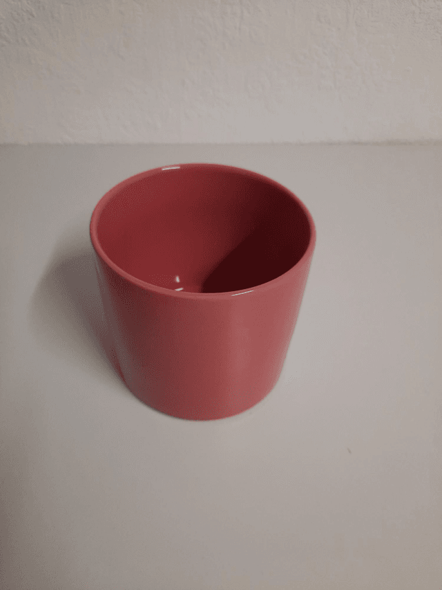 Grand pot rose pour bougies 