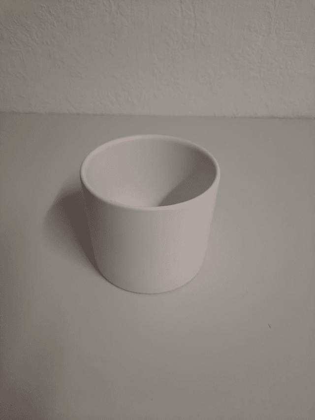 Grand pot blanc pour bougies 
